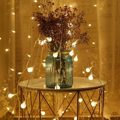 Crystal Bubble Ball String Lamp Light For Home Decoration - thedecorcare