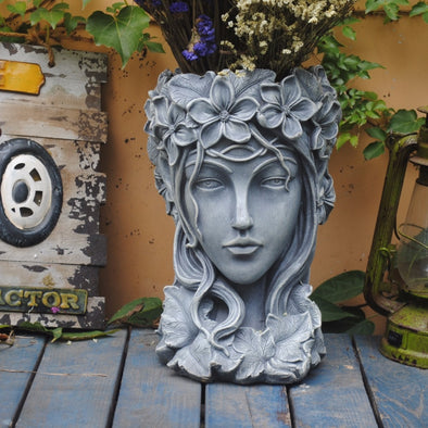 Nordic Venus Statue Yard Planter Cement Vase - thedecorcare