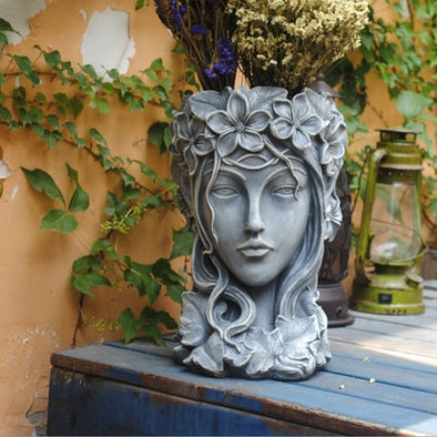 Nordic Venus Statue Yard Planter Cement Vase - thedecorcare