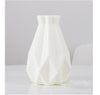 Origami Plastic Vase White Imitation Ceramic Flower Pot - thedecorcare
