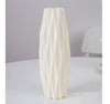 Origami Plastic Vase White Imitation Ceramic Flower Pot - thedecorcare