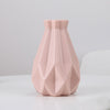 Origami Plastic Vase White Imitation Ceramic Flower Pot - thedecorcare