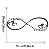 LOVE Heart Together Forever Bedroom Carved Wall Sticker - thedecorcare