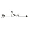 LOVE Heart Together Forever Bedroom Carved Wall Sticker - thedecorcare