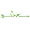 LOVE Heart Together Forever Bedroom Carved Wall Sticker - thedecorcare