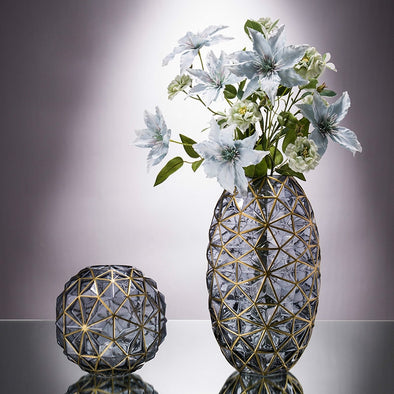 Minimalist Glass Dry Flower Vase For Home Decoration - thedecorcare