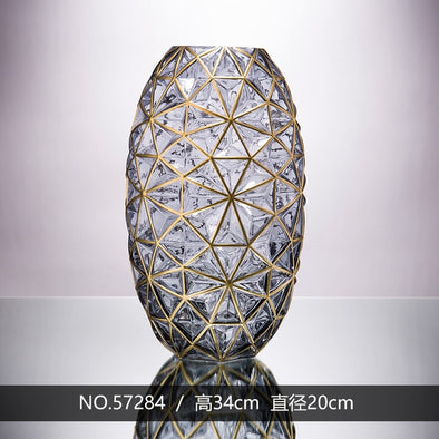 Minimalist Glass Dry Flower Vase For Home Decoration - thedecorcare