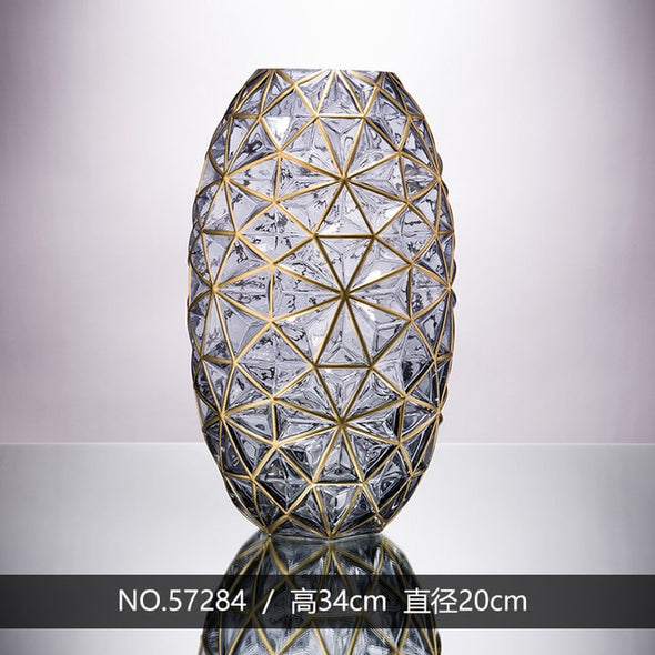 Minimalist Glass Dry Flower Vase For Home Decoration - thedecorcare