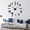 Latest Design 3D Big Mirror Clock Wall Stickers - thedecorcare