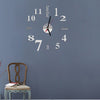 Latest Design 3D Big Mirror Clock Wall Stickers - thedecorcare