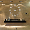 Latest Design 3D Big Mirror Clock Wall Stickers - thedecorcare
