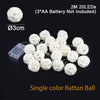 New Rattan Ball LED String Lights For Decoration - thedecorcare