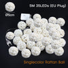 New Rattan Ball LED String Lights For Decoration - thedecorcare