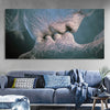 Black Love Kiss Canvas Painting Abstract Decoration Wall Art - thedecorcare
