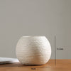 Modern Minimalist White Ceramic Dry Flower Vase - thedecorcare