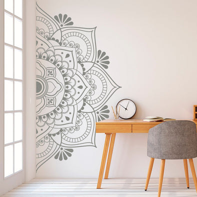Mandala in Half Wall Sticker Decor for Meditation - thedecorcare
