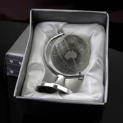 Crystal Globe Paperweight Stand Table Ornament - thedecorcare