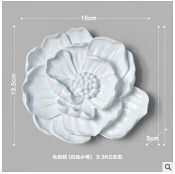 New Stereo Resin Lotus Fish Flowers Crafts Wall Decoration - thedecorcare