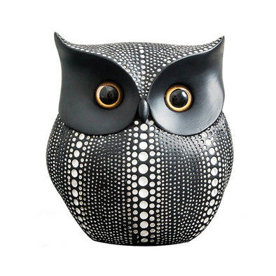 Nordic Style Minimalist Craft Owls Resin Ornaments - thedecorcare