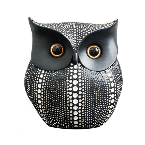 Nordic Style Minimalist Craft Owls Resin Ornaments - thedecorcare