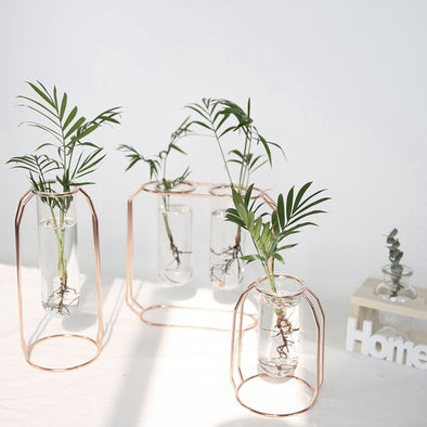 Luxury Nordic Style Iron Metal Art Vase For Decoration - thedecorcare